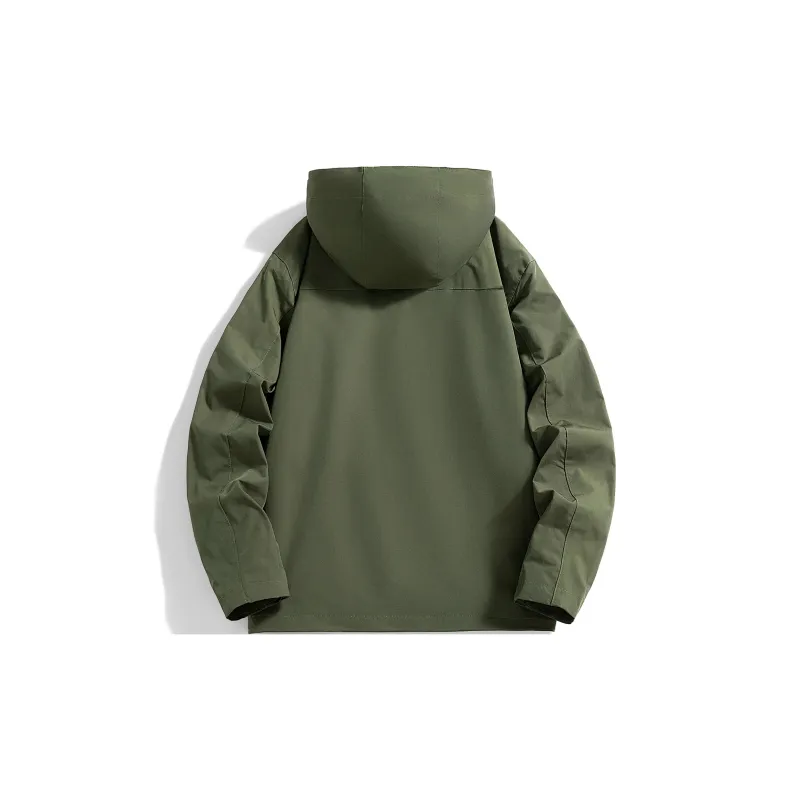 FONDLOOK Jackets Coats Unisex Phantom Black-13