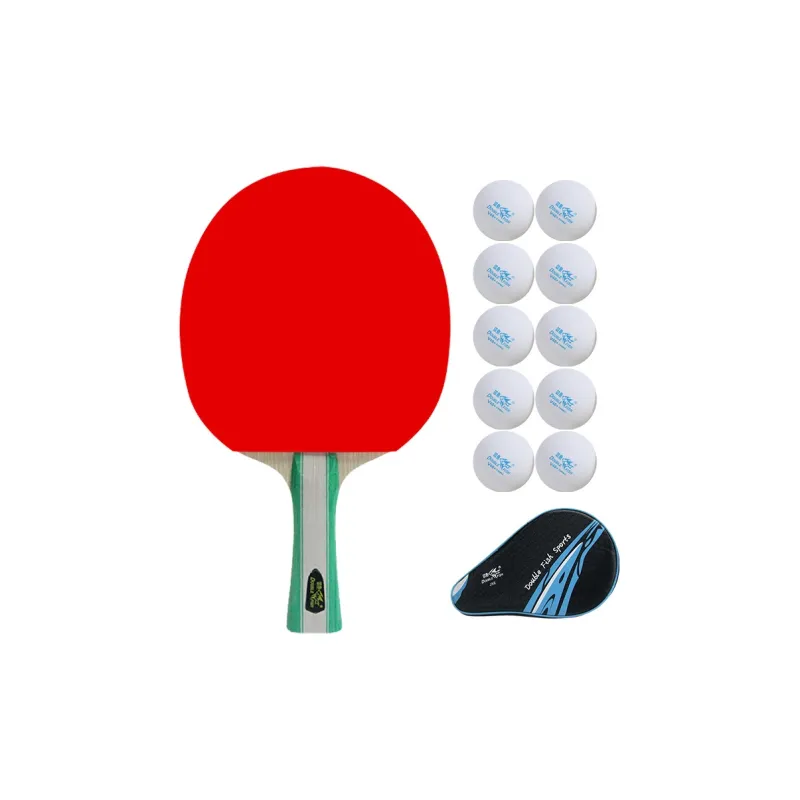 DOUBLEFISH Ping Pong Paddles Unisex Basswood Sponge Red-2