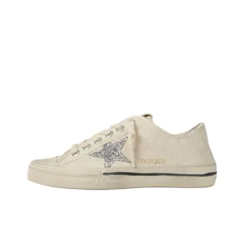 Golden Goose V Star 2 Low Top Skateboard Shoes Women's Beige