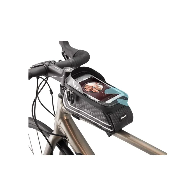 GIANT Cycling Gear Upper Tube Bag Front Bag Unisex EVA TPU 21x9x10.5cm Black-1
