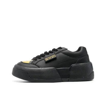 VERSACE JEANS COUTURE Low Top Skateboard Shoes Women's Black