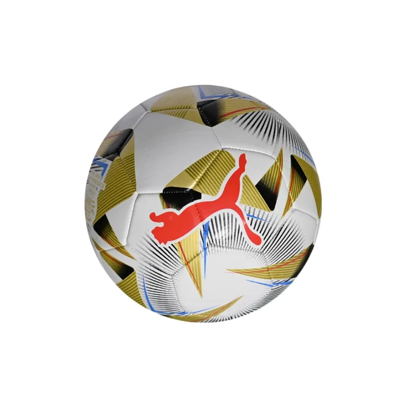 PUMA Size 5 Soccer Unisex White Gold-3