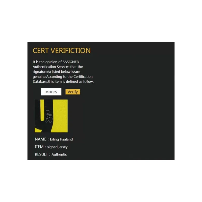 Three For 21-22 Borussia Dortmund Haaland Signed Soccer Apparel Jersey Includes SA Certificate-5