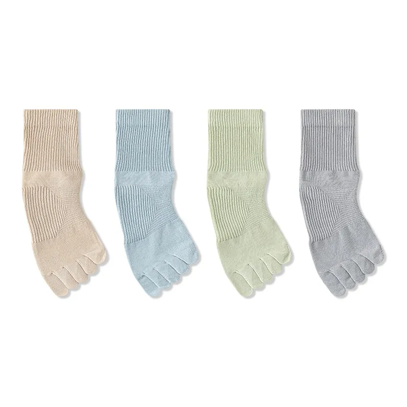 JIAZINI Mid Calf Socks Women's 4 Pack-7
