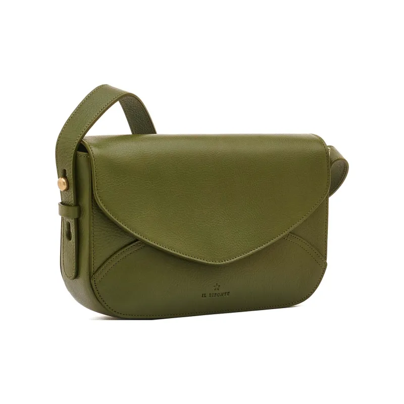 Il Bisonte Leather Handbag Shoulder Bag Women's Cypress Color-1