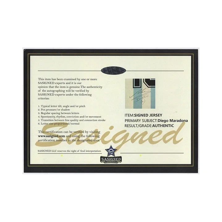 Three For Maradona 1986 World Cup Argentina Team Signed Soccer Apparel Jersey Framed With Certificate Collection-1