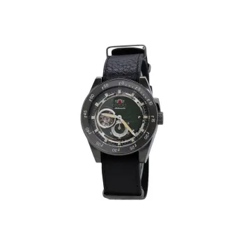 ORIENT Automatic Mechanical Movement Leather Watch Bands Watch 40mm Men's Watches Green Dial