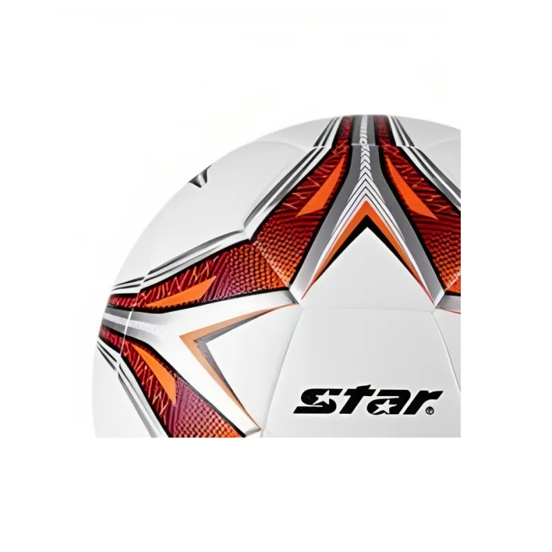 Star Size 4 Soccer PU Seamless Thermal-bonding Kids' White Red-1