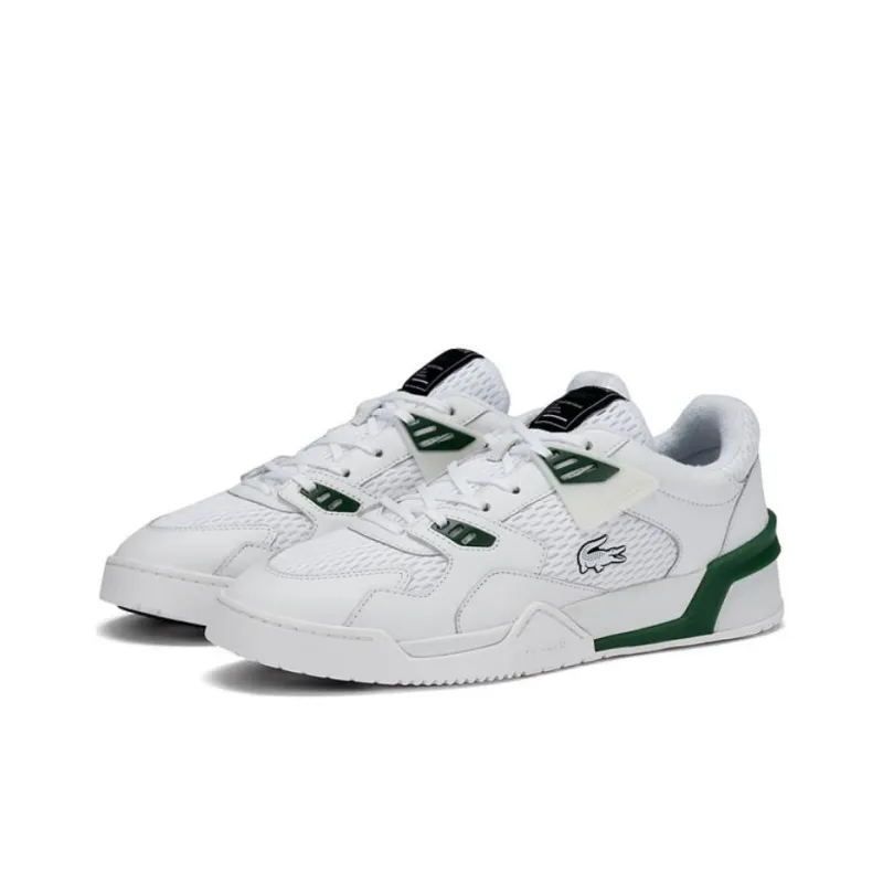 LACOSTE Low Top Skateboard Shoes Men's White-2