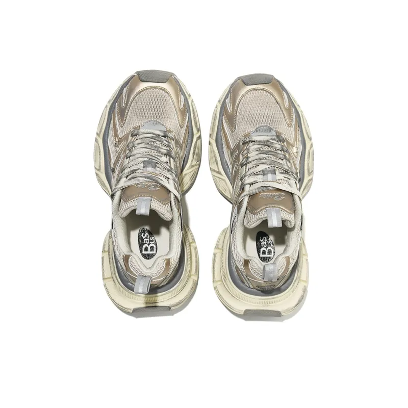 BASLS Bashe Series Lightweight And Breathable Low Top Chunky Sneakers Unisex-25