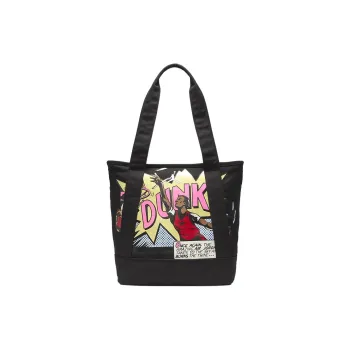Jordan Cotton Tote Bag, Shopping Bag, Shoulder Bag, Handbag Unisex Black