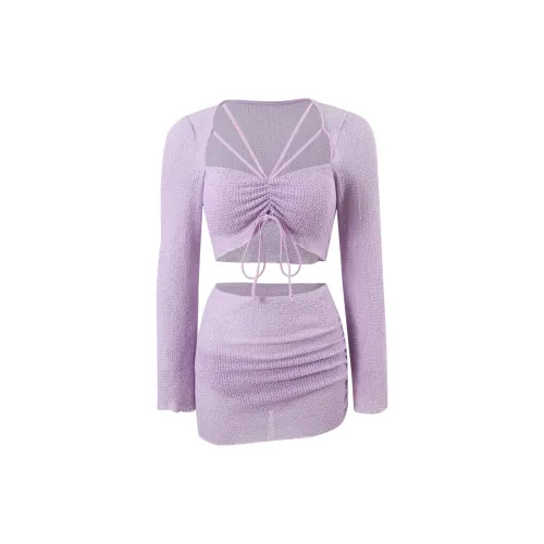 YMEISHAN Two-Piece Swimsuits Women's Elegant Purple