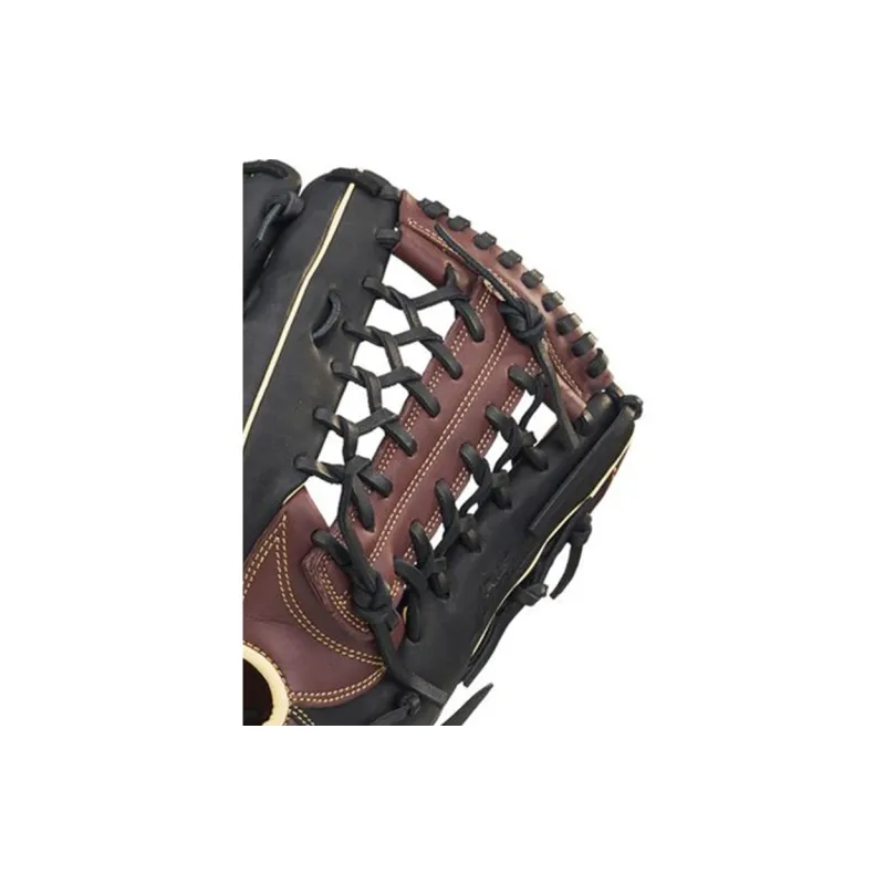 Mizuno Baseball Gloves Catcher's Glove Top Grain Cow Leather Unisex Black Brown-2