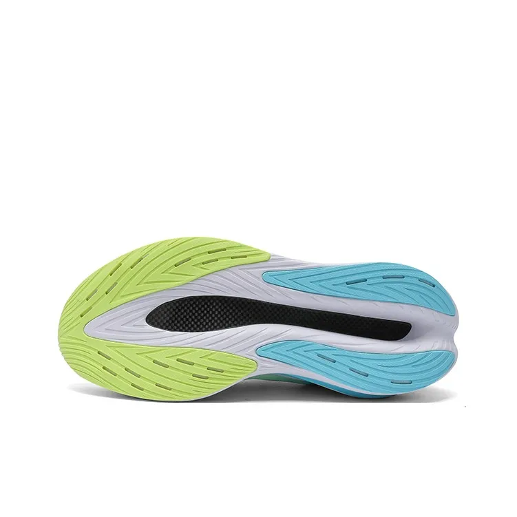 LPMX Rebound Wear Resistant Lightweight Breathable Low Top Long Distance Running Running Shoes Unisex Aqua Green-5