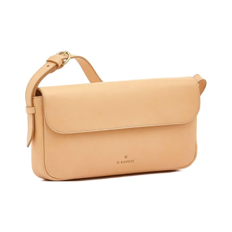 Il Bisonte Cow Leather Crossbody Bag Shoulder Bag Women's Natural-1