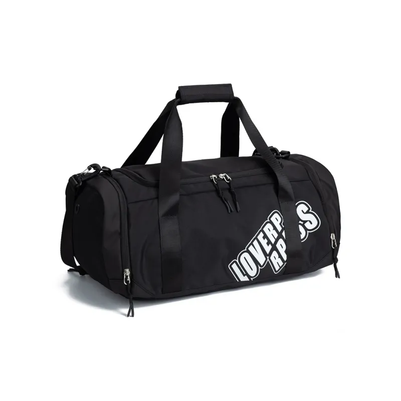 LOVERPUSS Fabric Gym Bag Unisex Cool Black-1