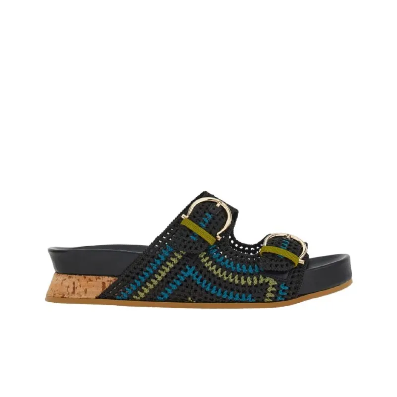 FERRAGAMO Slide Slippers Women's Black-1