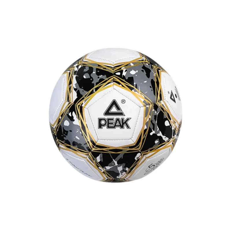 PEAK Peak Ball Elite Series Size 5 Soccer PVC Machine Stitched Soccer Ball Unisex Black Gold-2