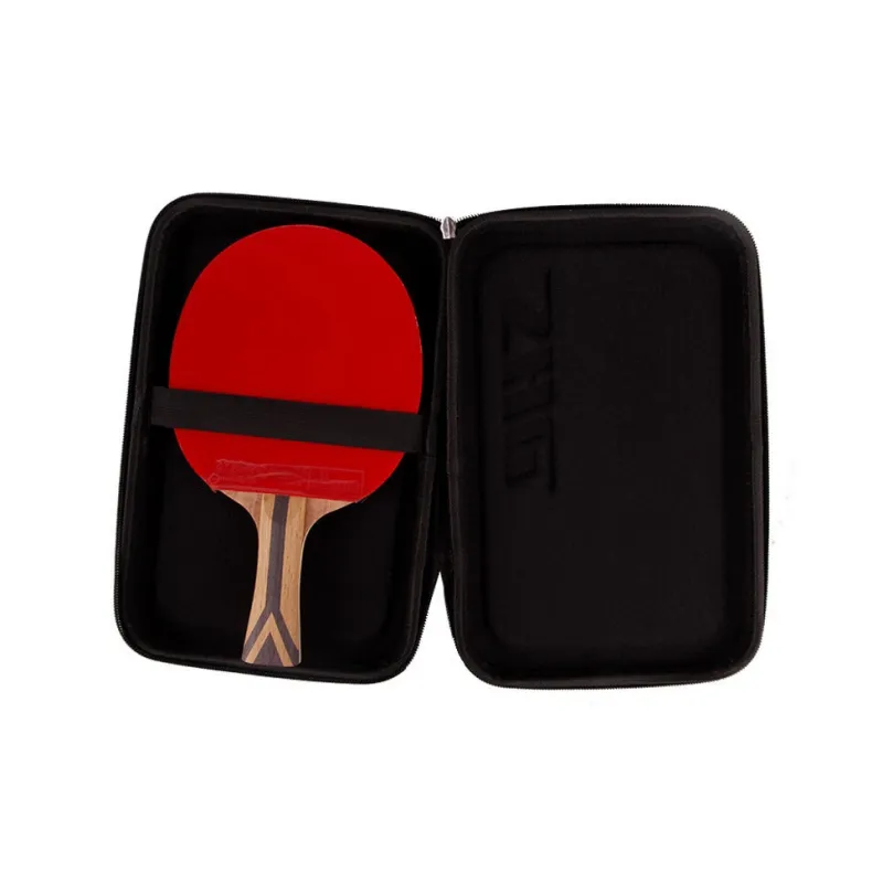 DHS Ping Pong Paddles Unisex Teak, Carbon Fiber Red/Black-7