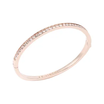 Givenchy SWAROVSKI ELEMENT CRYSTAL ROSE GOLD HINGED BRACELET