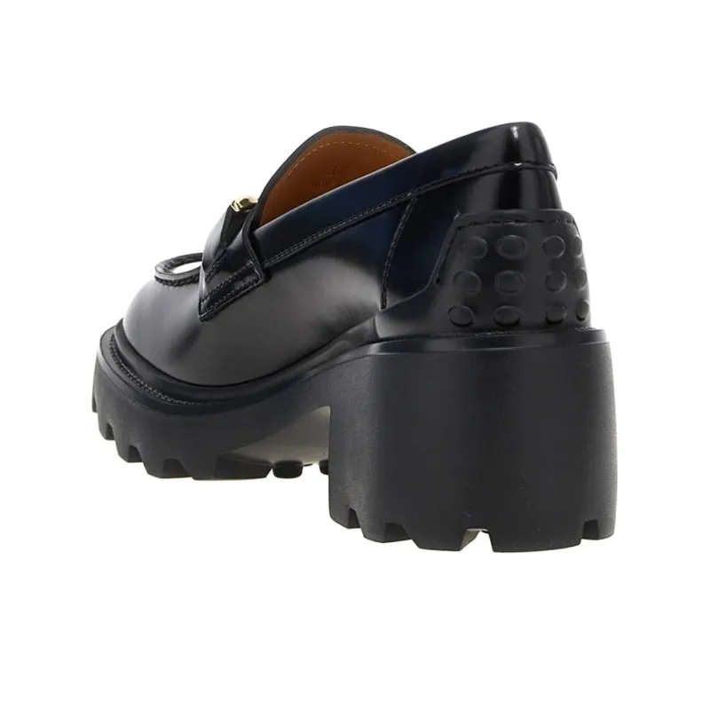TOD'S Logo Plauqe Slip On Loafers Women's-2