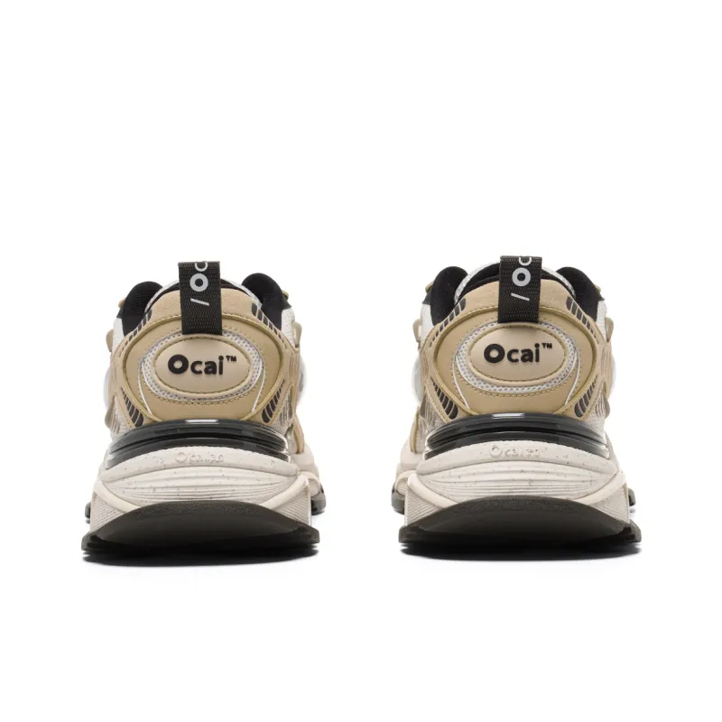 Ocai Runtech3.0 Anti Slip Wear Resistant Low Top Chunky Sneakers Unisex Brown-3