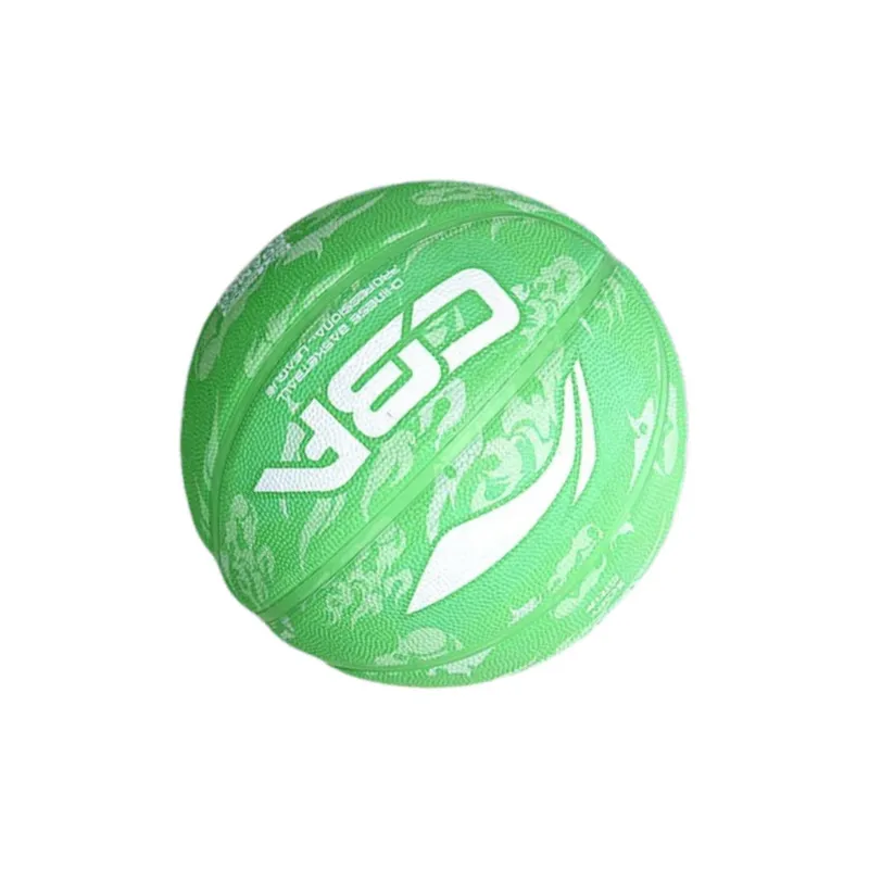 LINING YOUNG Rubber Basketball Green Size 5 Size 7 Training Kids'-3
