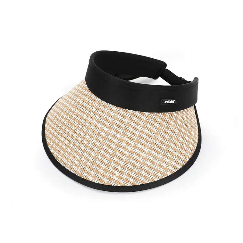 PEAK RIGHT Series Polyester Sun Protection Hats Unisex Ecru Black White-2