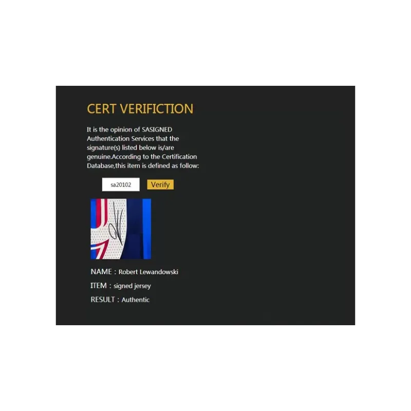 Three For 22 23 Barcelona Lewandowski Signed Soccer Apparel Jersey With SA Certificate Lewand Barça-5