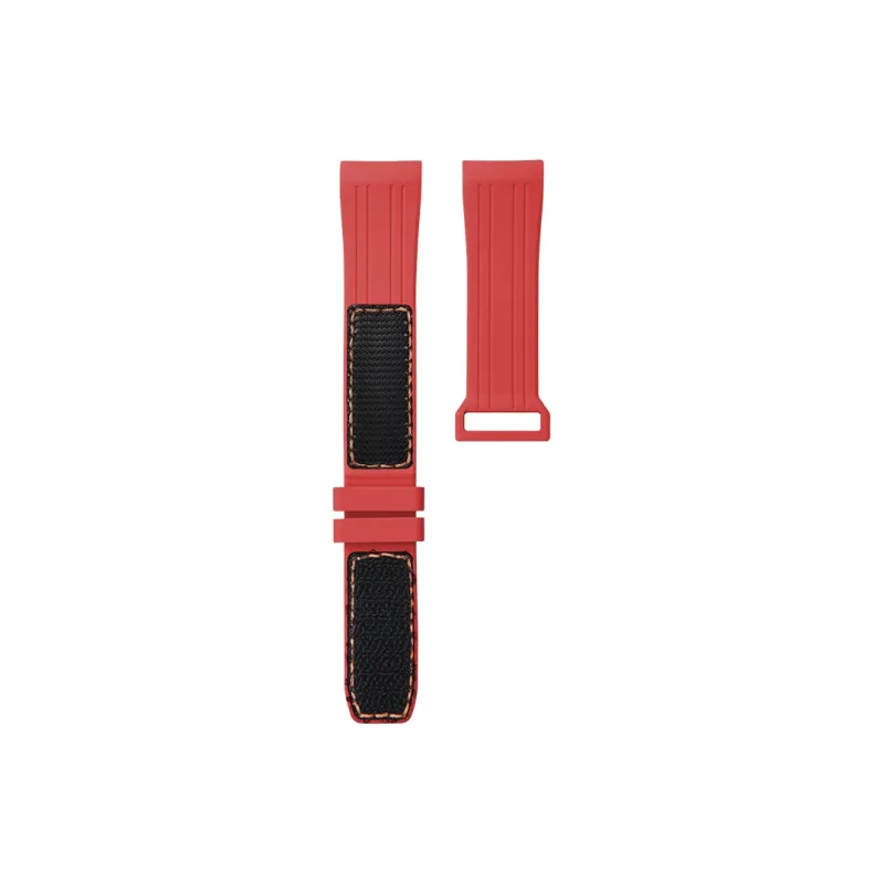VAGENARI Watch Bands Hook and Loop Rubber Strap Compatible With New Hima 300 Three Needle 42mm Unisex-6