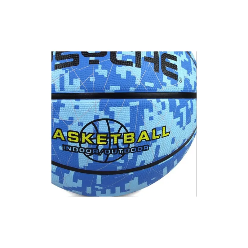 PSYCHE Rubber Basketball Blue Size 3 Ball Training Kids'-4