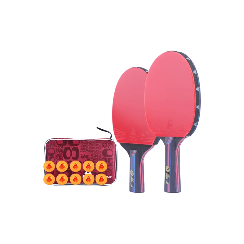 PEAK Ping Pong Paddles Unisex All Wood Red/Black-4