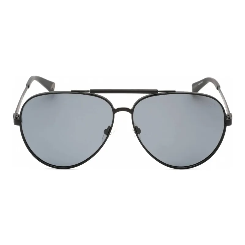 GUESS Metal Aviator Sunglasses Unisex Black-1