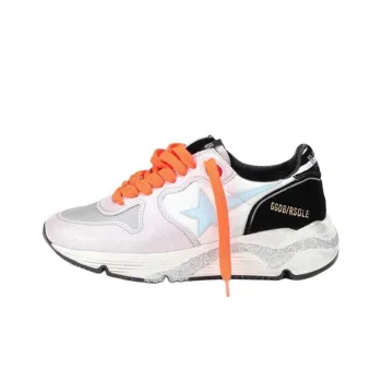 Golden Goose Running Sole Low Top Casual Shoes Women's White Blue