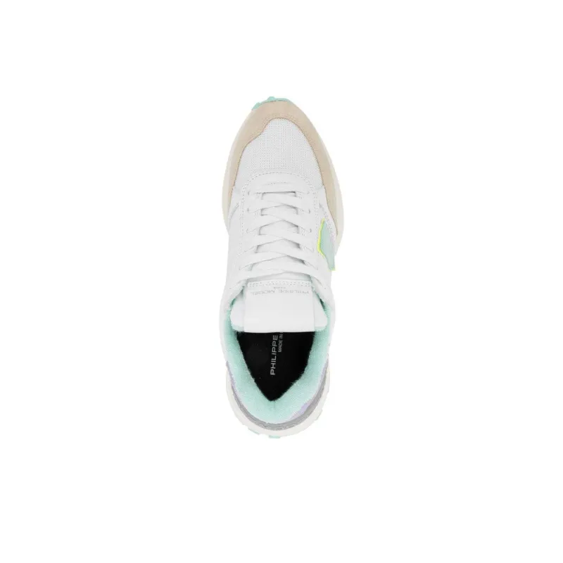 PHILIPPE MODEL Slip Resistant Low Top Casual Shoes Women's White Purple-3