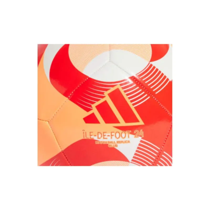 Adidas Size 5 Soccer TPU Machine Stitched Soccer Ball Unisex White, Glow Orange, Sun Red-1