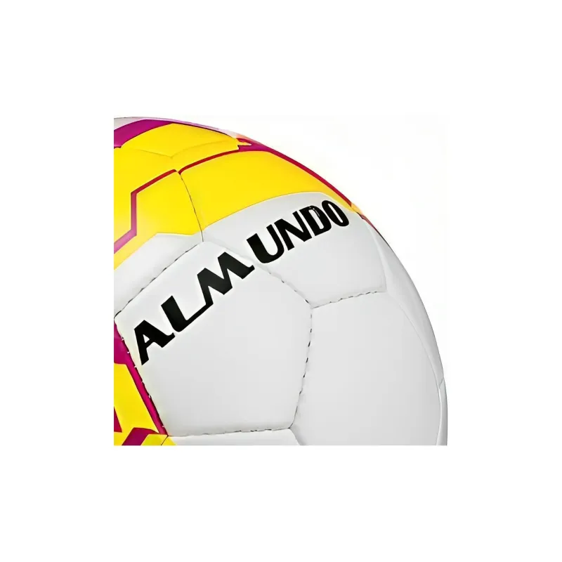MIKASA Size 5 Soccer Synthetic Leather Hand Stitched Soccer Ball Unisex White Yellow-3