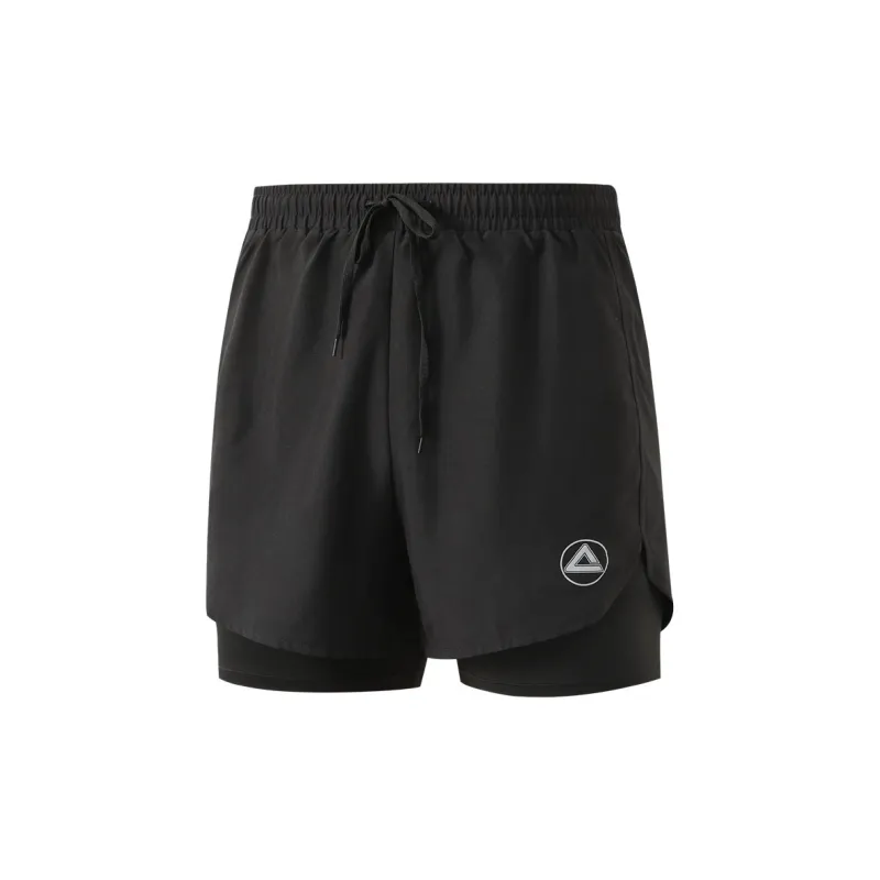 PEAK Swimming Sets Polyester Seaside Vacation With Hot Spring Men's Black-1