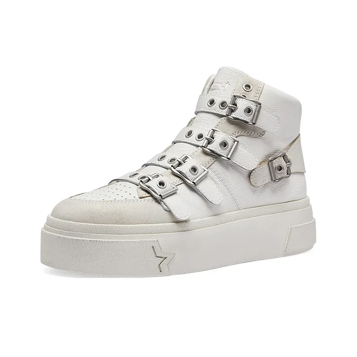 ASH STARMOON BUCKLE Collection High-Top Genuine Leather Platform Casual Platform Shoes Casual Shoes Women's-6