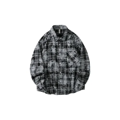 JIMI&JONS Shirts Unisex Black Plaid