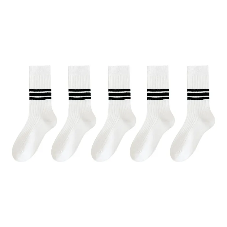 MIIOW Mid Calf Socks Women's 5 Pack-10