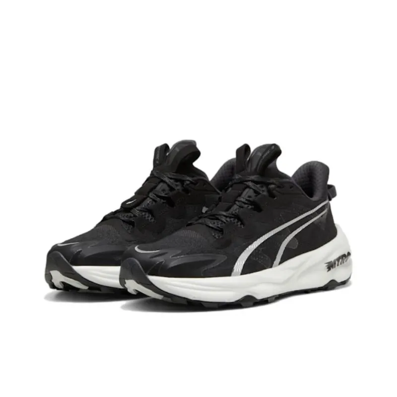 PUMA Fast Trac Nitro Anti Slip Wear Resistant Low Top Trail Running Running Shoes Men's Black White-2