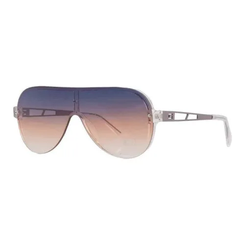 GUESS Resin Irregular Shape Sunglasses Women's Gray