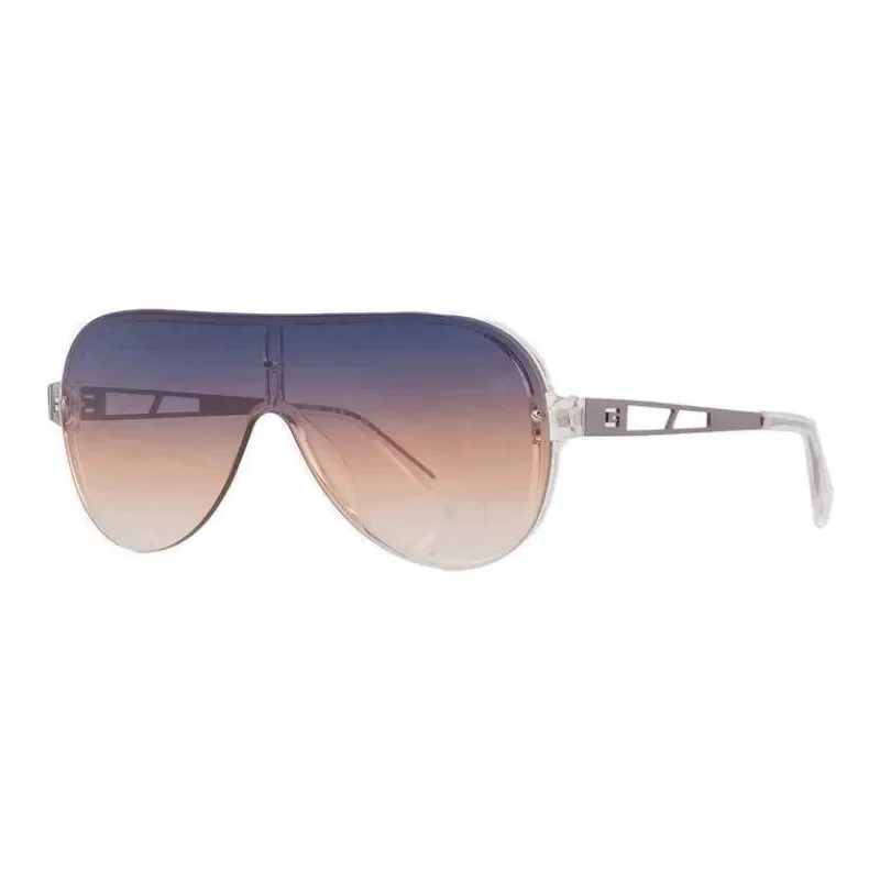 GUESS Resin Irregular Shape Sunglasses Women's Gray-0