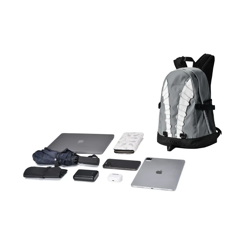 COEXISTENCE Polyester Backpack Regular Unisex Gray-5