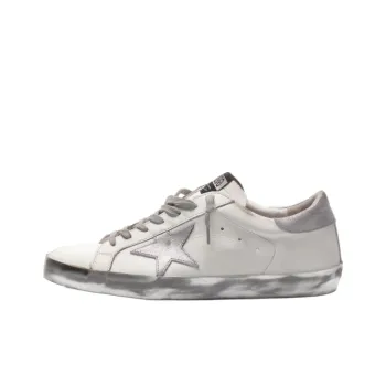 Golden Goose Super Star White Silver Glitter
