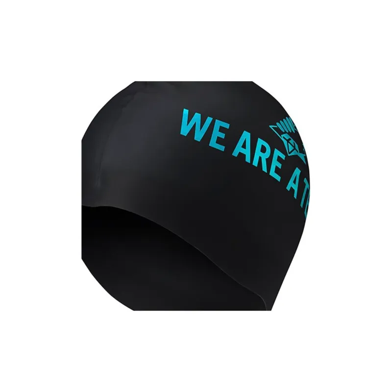 Arena Swimming Caps Silicone Unisex Black-4
