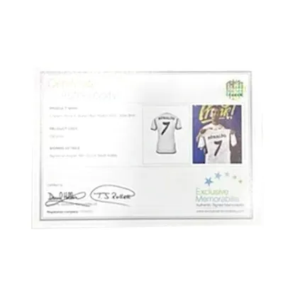 Three For Cristiano Ronaldo Signed Jersey Real Madrid 23 24 Season With EM Official Certificate Framed-4