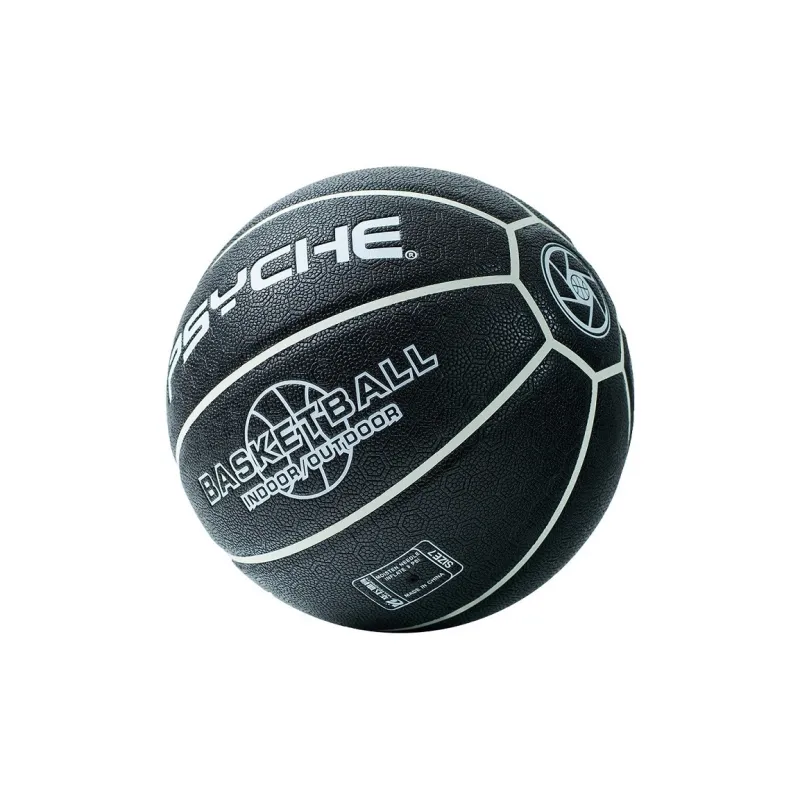 PSYCHE PU Polyurethane Basketball Black White Size 7 Training-3