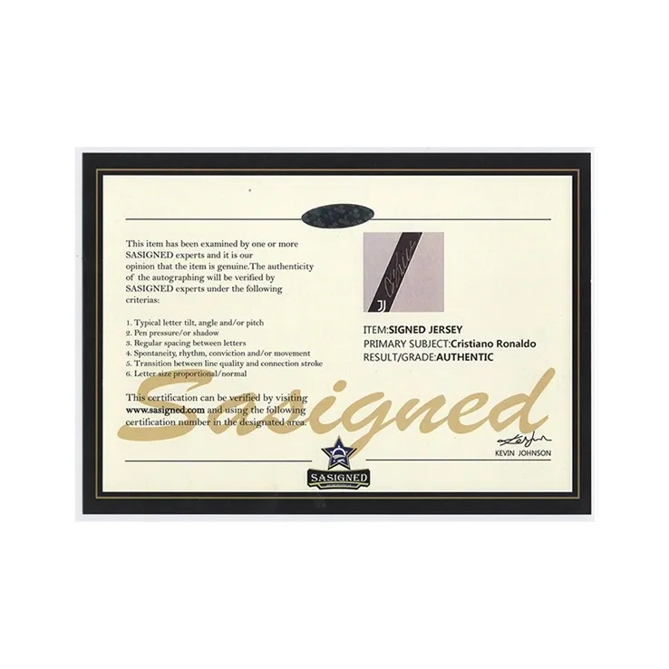 Three For 20-21 Juventus Cristiano Ronaldo Ronaldo Signed Soccer Apparel Jersey With SA Certificate-4